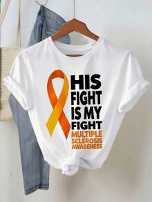Their Fight Is My Fight. Multiple Sclerosis (MS) Awareness - Breathable And Comfortable. - White - View 3