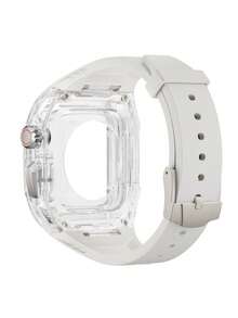 透明表带转换套件，适用于 11/10/9/8 表款，尺寸分别为 46mm/42mm/40mm/41mm/44mm/45mm，包含表带和表壳，也适用于 Ultra 3/2/1 表款，尺寸为 49mm。适合休闲、时尚和运动风格，四季皆宜，是万圣节和圣诞节的理想礼物。 - 彩色 - 查看 28