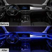 Car LED Strip Lights Interior Ambient Glow For Cars, Trucks, SUVs - 9ft/16ft/32ft USB 5VMulti-Color Neon EL Wire With FuseProtection,Waterproof Flexible Automotive MoodLighting For Dashboard, Footwell, Cup Holder, Decks,PC Gaming Setup, Home Desk DIY Decoration - Biến thể nhiều màu - Xem 8