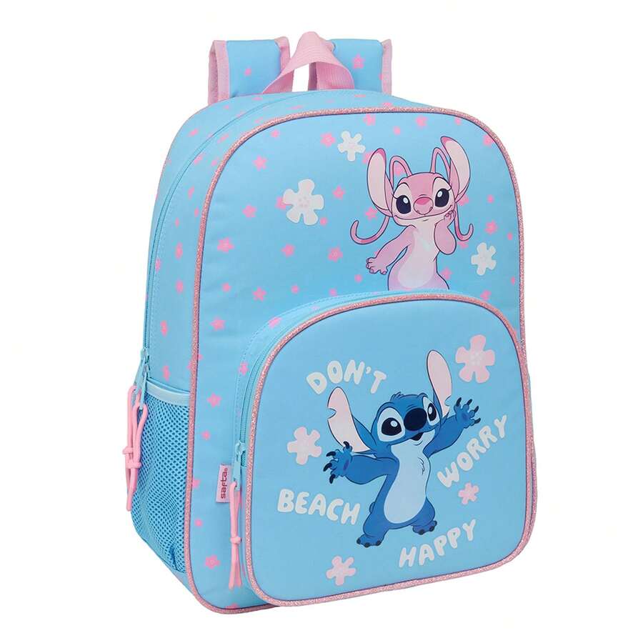 Safta Disney Stitch 幼兒園背包,可掛在拉桿箱上,主隔層帶拉鍊,符合人體工學設計,帶襯墊,設有水壺口袋、前袋和雙拉鍊頭,兒童款 - 免費送貨 ✅ 24/48 小時送達西班牙半島 - 選項18 - 查看 1