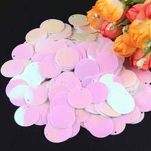 AB White & White Loose Sequin 3mm-30mm PVC Cup Flat Round Sequins Paillette For DIY Sewing Embroidery Wedding Jewelry Making Creative Projects Crafts Decoration - 20 Grams - View 35