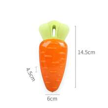 1pc Vegetable Sound Dog Toy, Realistic Carrot, Corn, Eggplant 3 PiecesSet, TPR Chew Toy, Pet Toy With Carrot Sound - Multicolor - View 11