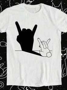 1 Vintage T-Shirt Inspired By Rock 'N' Roll Never Dies, Retro Boho Style, For Music Band, 180g, 100% Cotton. - 白色 8 - 查看 1