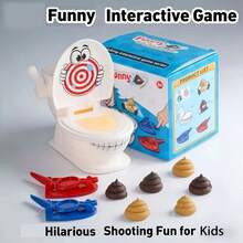 9-Piece Shooting Game Toy Set - 1 Target, 2 Rapid Shooters, 6 Soft Plastic Blocks, Colorful Interactive Family Party Game, Suitable For 14+ Years Old Fun Gag Toys, Ideal Gift For Birthday, Holiday, April Fool's Day, Easter, Valentine's Day, Children's Day, Mother's Day, Father's Day, Thanksgiving And Christmas, Pop Fidget Toys - Multicolor - View 6