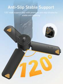 TELESIN 迷你三腳架手把 適用於 Osmo Pocket 3/4 相機手機 一鍵開展 桌面支架手把 附 1/4" 螺絲 適用於 Action 6 5pro Nano// X5/手機/相機/數位裝置配件 - 查看 8