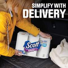 Scotts Scott 1000 1-Ply Toilet Paper 45 Rolls, 1,000 Sheets/Roll - A - 查看 6