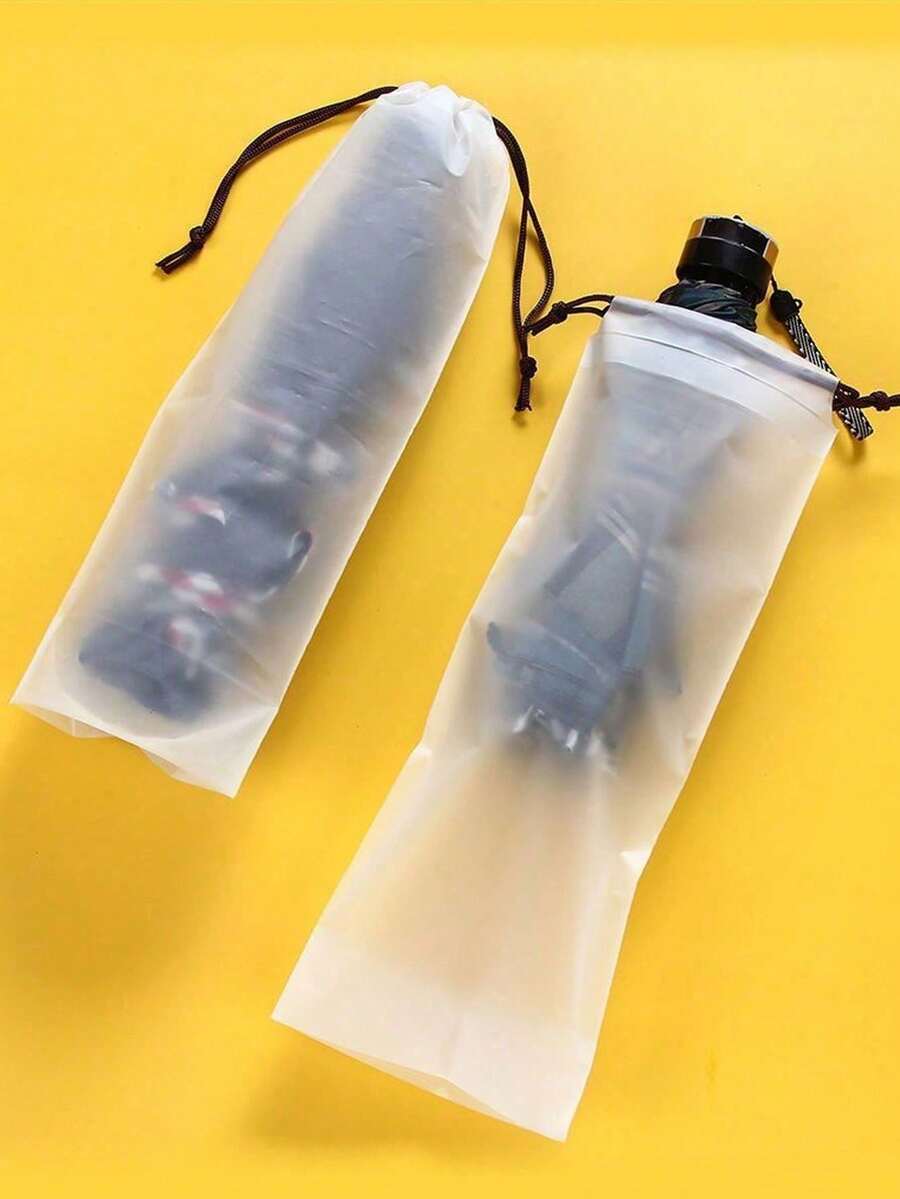 10pcs Foldable Umbrella Dust Cover, Carrying Bag For Portable Waterproof Protection - Multicolor - View 1