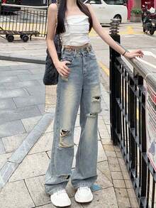 Women Jeans - Blue - View 3
