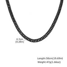 1件 3mm/5mm/7mm/9mm 不鏽鋼鍊條項鍊，極簡時尚男士項鍊，粗/細鍊條，黑色/金色/銀色，防水飾品，送給男朋友/父親的禮物，中性，夏季配件 - NC1982 - 查看 27