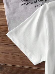 Camiseta de Mujer% Algodón, Estilo Casual de Primavera y Verano para Mujer con Estampado de Cerezas y Copa de Vino, Manga Corta, Cuello Redondo, DOLCEVITA 1999. Ligera, transpirable, éxito de  de verano. - Blanco - Ver 3