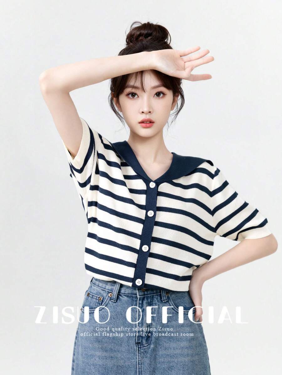 Women Cardigans - Blue - View 1