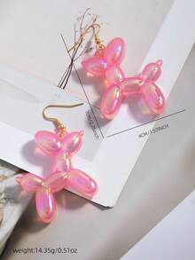 Anting-anting Hewan Kecil yang Modis, Lucu, Kasual, Personal, Menarik, Kreatif, Kartun Hewan, Serbaguna - Anak Anjing Balon 3 - View 2