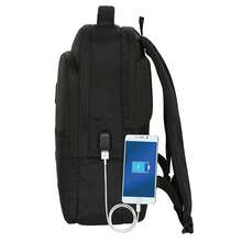Safta | School Backpack Madrid With Flap And USB Compartment For Laptop 13.6″ Double Padded Compartment, Integrated USB, Hidden Anti-Theft Zipper, Organizer, Bottle Holder, Ergonomic, 3″ - Option 2 - View 7