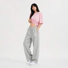 Women Pants - Light Grey - View 1