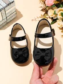 Women's Simple Black Shoes - Black - View 6