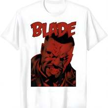 Marvels Blade Red Retrato Camiseta - Blanco - Ver 1
