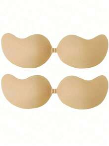 2 Pairs Invisible Breast Lift Tape; Strapless & Seamless; Mango Shaped Breast Lift Pads; Thickened Lift & Cleavage Design Suitable For Small/Flat Chest Women; Specially Designed For Wedding Dresses; Lift & Cleavage For Fuller Bust; Invisible Under Clothing; Perfect For Evening Gowns; Solid Color Design - Multicolor - View 20