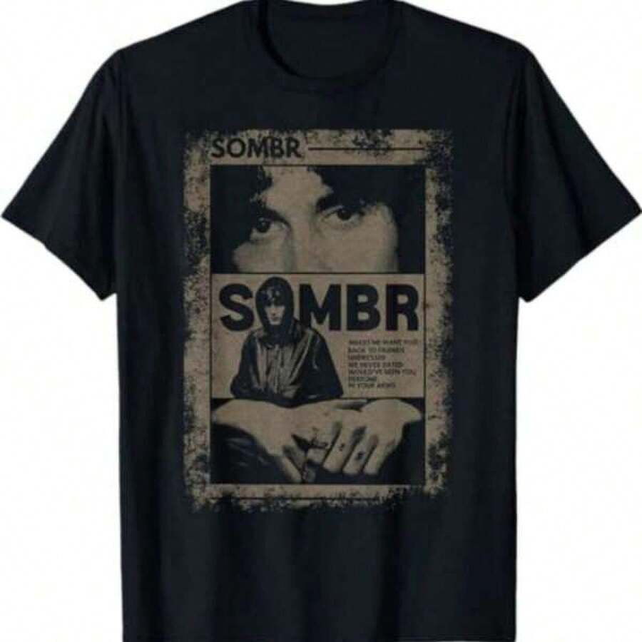 Camiseta Vintage Retro de los 90s con Estampado de Sombrero - Negro - Ver 1