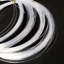 1 pieza Línea de cristal no elástica de nailon, hilo para manualidades de cuentas DIY, hilo para cuentas, línea de bobina de envoltura, línea de artesanía de nailon transparente - Hilo y cordón para hacer joyas, pulseras, collares, borlas - Alambre de cristal - Ver 4