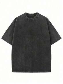 Men's Clothing, Men's T-Shirts, Graphic T-Shirts, Double-Sided Washed Vintage Style T-Shirt With Pink Pony Club Print, Western Cowgirl Disco Ball, I'm Gonna Keep On Dancing - 黑色 - 查看 2
