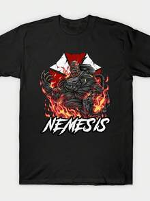 Nemesis Herren-T-Shirt mit Rundhalsausschnitt in Schwarz, klassische Passform, weicher und bequemer Premium-Stoff, ein Must-have-T-Shirt mit Rundhalsausschnitt, geeignet für Freizeit- und Sportanlässe, Unisex und ein Sammlerstück. - Schwarz - Übersicht 7