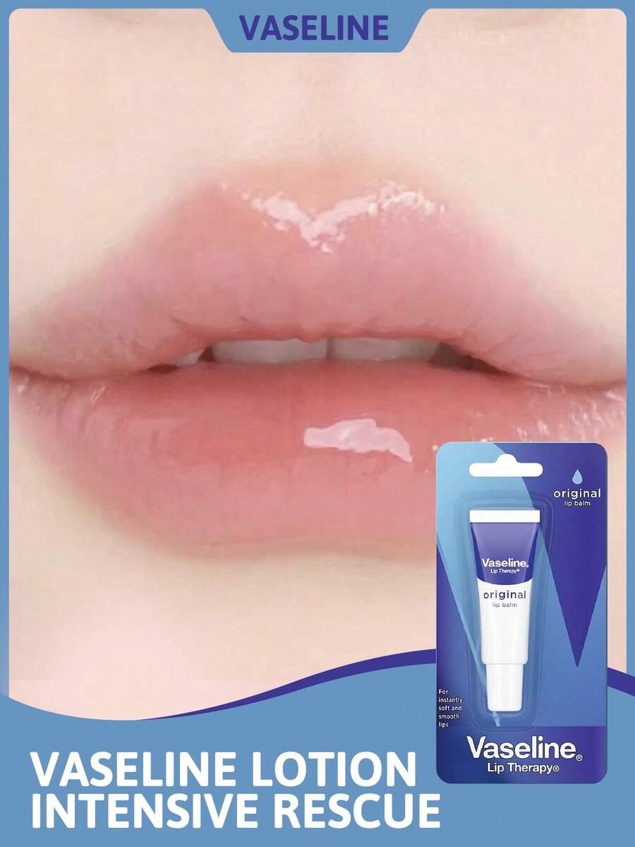 Vaseline 凡士林護唇膏 (密集護理),經典配方,立即軟化、平滑、滋養,100% 凡士林果凍,純凡士林,經典配方,斜角尖端設計方便塗抹,保濕修復乾燥唇部,防止龜裂 - 原味 original - 查看 1