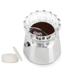 Bincoo - Dispensador de ollas Moka con 100 piezas de papel de filtro, relleno de polvo giratorio, embudo, taza receptora de polvo, accesorios para ollas Moka pequeño - 2-3 tazas de espresso - Set de regalo pequeo para 23 tazas de espresso - Ver 1