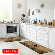 1pc Husky Pattern Printed Linen Kitchen Rug, Bathroom Mat, Doormat, 3D Printed Rectangular Carpet For Living Room, Bedroom, Hallway, Bathroom, Laundry Room - Polyester Rug For Indoor And Outdoor Home Decor - Multicolor - View 17
