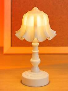 1pc Flower/Tower/Stripe/Lotus Shaped LED Decorative Light, Mini Tabletop Atmosphere Lamp, Home Decor For Bedroom, Suitable For Bedside, Mother's Day Cozy Decoration, Bedroom Decor Nightlight, Table Lamp, Night Light - Warm Light - View 15