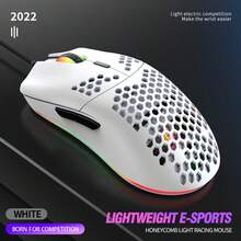 HXSJ Wired Keyboard And Mouse Combo, 68-Key Membrane Keyboard, Black & White Dual-Color RGB Backlight, USB Plug & Play, ABS Material, Suitable For Home, Office And Gaming (Model: V200 + J900) - View 3