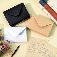 Minimalist Retro Kraft Paper Envelopes, Blank Greeting Cards, Invitations, Holiday Postcards - Rectangle - View 6