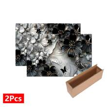 1 pieza Alfombrilla absorbente con estampado floral de metal plateado para secar platos, alfombrilla absorbente para encimera de máquina de café concentrada, alfombrilla absorbente para fregadero, alfombrilla absorbente suave para grifo, alfombrilla absorbente para taza de fregadero, accesorios de cocina y baño - Multicolor - Ver 12