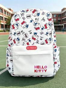 SANRIO Cute Cat Head Bobblehead Backpack, Large Capacity Lightweight Backpack For High School And Middle School Students - A - View 6