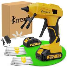 (Yellow) 20V Cordless Glue Gun