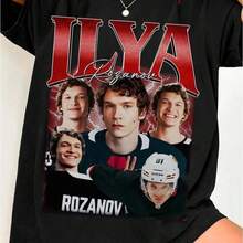 Hollanov, Hot Rivalry Hockey Romance T-Shirt, Vintage Hockey Fan T-Shirt, Gift For Women And Men, Unisex T-Shirt, Ilya Rozanov T-Shirt, Funny Fandom Tour, Hot Rivalry Merch, Sports Romance Q BDFU RRKC - 白色 - 查看 4