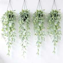 Artificial Plant - Fake Pea Vine, Hanging Potted Plant, Wall-Mounted Shelving Decor, Suitable For Indoor And Outdoor, Living Room Shelves Decoration, Home Decor, Room Decor, Garden Decor, Wall Decor - Gray Peas - View 4