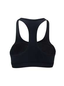 Nike 女士运动文胸 AS W NK SWSH MED SPT BRA，简约舒适日常休闲户外运动弹力轻盈支撑文胸 DX6822-010 - DX6822-010 - 查看 2