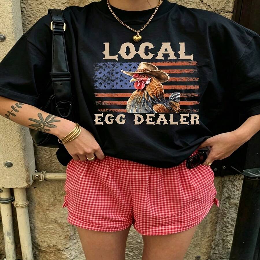 Pure Cotton Oversized Graphic T Shirt Vintage Aesthetic Crew Neck Short Sleeve Top Soft Breathable Casual Streetwear Basic Tee For Women Daily Outfits