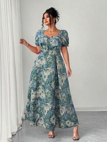 Plus Size Dresses - Multicolor 2 - View 4