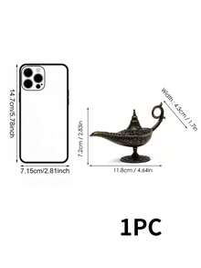1pc Lamp Metal Incense Burner - Vintage Style Home Decor, Candle Holder Gift With No Candle Rama Decoration Rama - Multicolor - View 3
