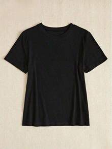 Women's 100% Cotton Graphic Graphic T-Shirt With Double Print "If I'm In A Bad Mood, Please Go Back To The Beach" And "Salty", Casual And Oversized Summer Style | Summer Clothes | Holiday Outfits Pure Cotton T-Shirt 100% Cotton 100% Cotton - 黑色 - 查看 5