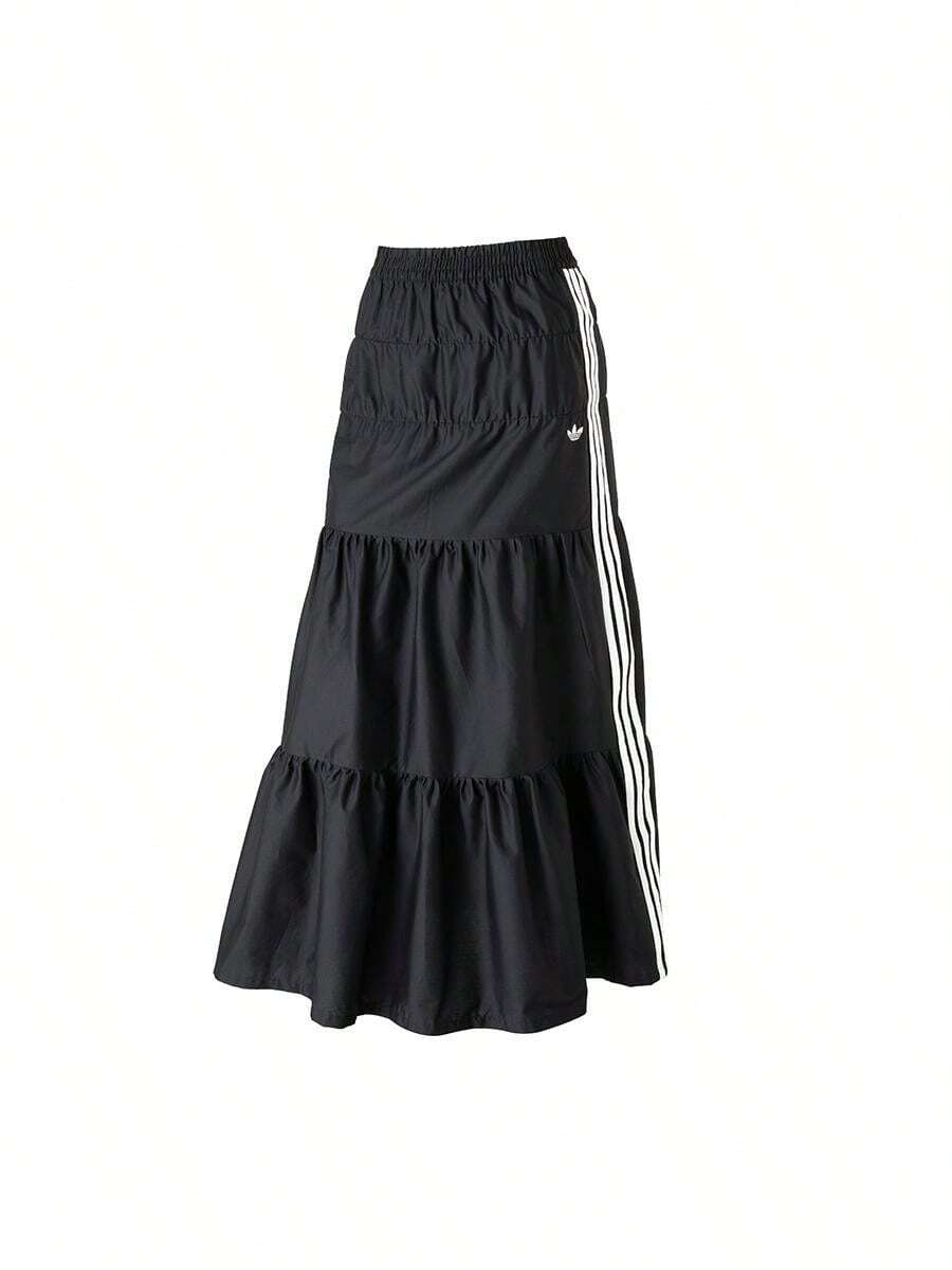 Adidas Bộ sưu tập váy thể thao nữ mùa hè 2026 mới, váy dài xếp ly kẻ sọc bên hông KY5728 - KY5728 - Xem 1