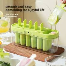 Reusable Ice Cream Popsicle Mold DIY Creative Design Homemade Ice Box Plastic Stick Easy Release Popsicle Mold Cube Tray Summer - Multicolor - View 3