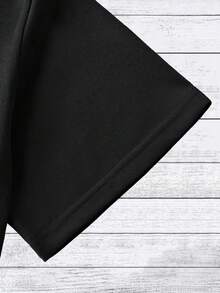 Camiseta con Texto Personalizado, Camiseta con Texto Personalizado para el Cáncer de Mama, Camiseta con Texto Personalizado, Camiseta con Logotipo de Negocios, Ropa con Logotipo del Equipo S, Personaliza tu Camiseta con Texto - Negro - Ver 4