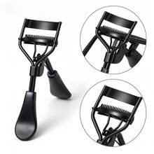 Portable Eyelash Curler, Black Eyelash Curler, Curling And Shaping, Non-Damaging To Lashes, Eyelash Lifting, Big Eyes, Suitable For Daily Makeup Eyelash Curling - Black - View 2