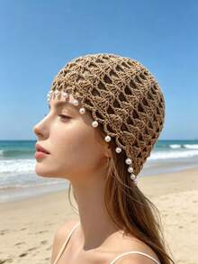 1pc Versatile Solid Color Knit Hat, Suitable For Outings And Daily Wear, All Season, Gift For Holidays - Multicolor - View 3