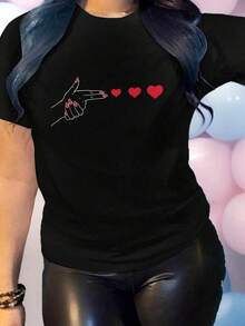 2026 New Women's T-Shirts Basic Women's T-Shirt Made Of Soft Cotton With A Comfortable Fit, Ideal For Everyday Wear At Casual Events And Social Gatherings. Available In Sizes S, M, L, XL. Black Color. Fashionable And Versatile Garments. - 黑色 - 查看 6