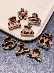 8pcs Vintage Mini Girls Hair Clips, Suitable For Daily And Casual Wear, Perfect Girls Gift And Hair Accessory, Claw Clips, Holiday Essential - Mixed color - View 5