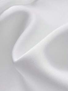 1 pieza Camiseta de tirantes finos de satén blanco sin espalda / Camiseta ajustada sexy y elegante de un solo pecho - Blanco - Ver 3