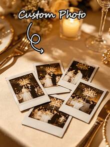 Personalized Large Capacity Photo Album With Photo Slots, Durable And Portable Keepsake Album, Suitable For Postcards And Movie Tickets, Perfect Travel Album, Transparent Plastic Rectangular, Personalized Gift, Suitable For Wedding Planning, Holiday Use, Celebrity Cards, Business Card Collection (Photo Size Random) - Multicolor - View 7